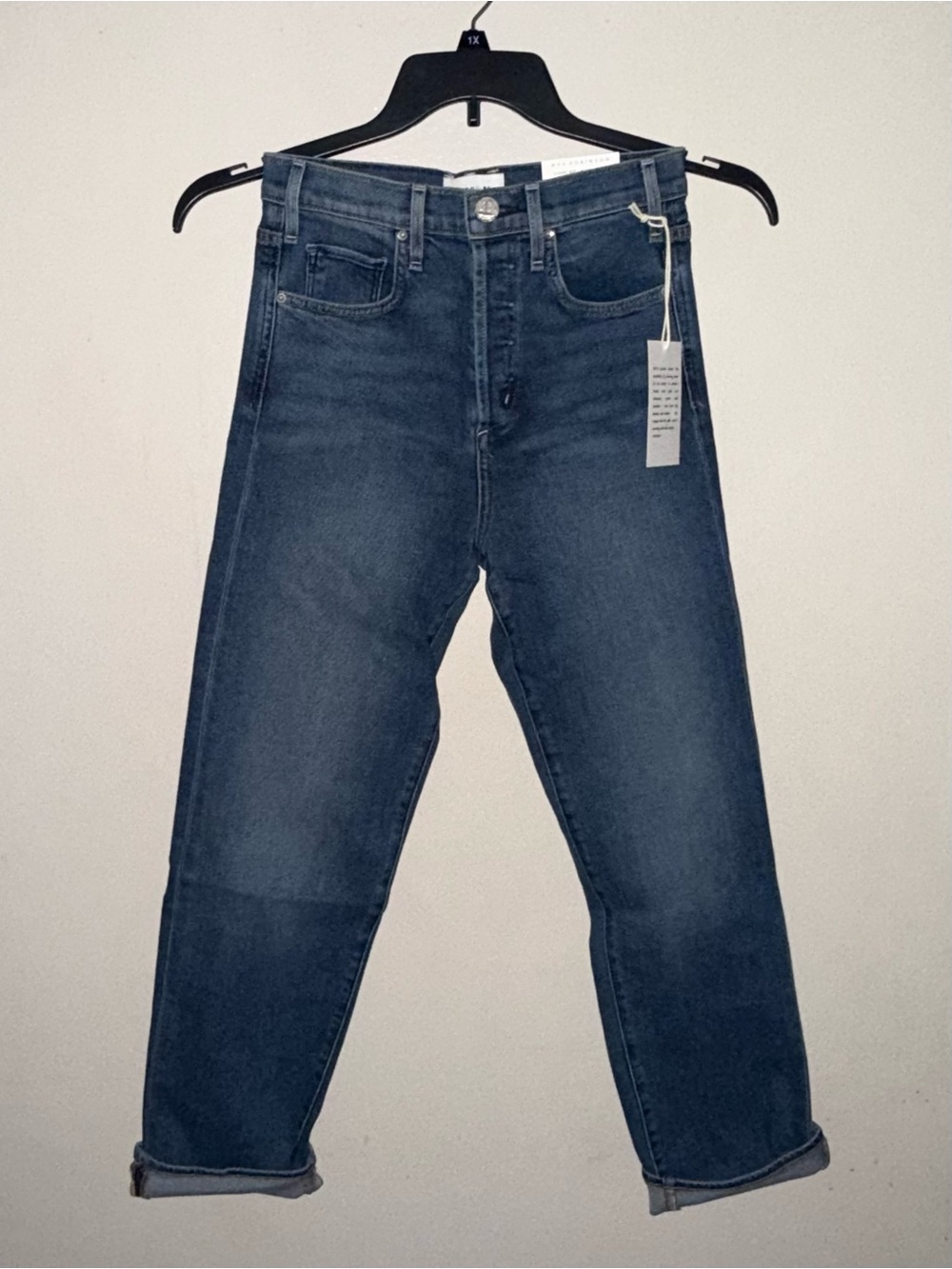 McGuire Denim Mrs. Robinson Boyfriend Jeans with Cuff (Size 26) -Sabrina Color
